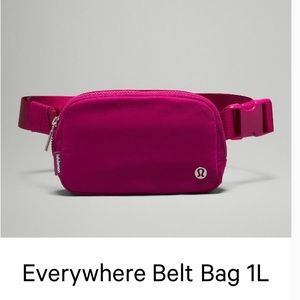Lululemon 1L belt bag - color wild berry